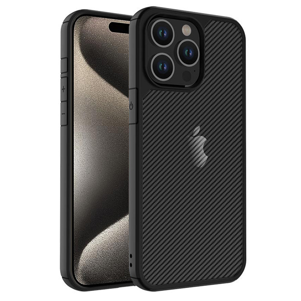 Techsuit - CarbonFuse - iPhone 15 Pro - Black