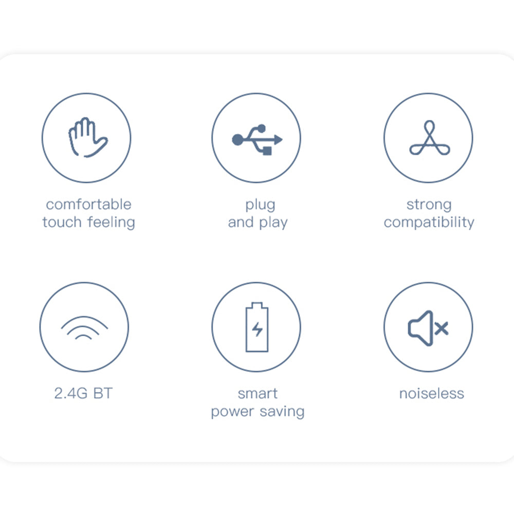 Yesido - Wireless Keyboard - Support Multi-Device Sharing, Quick Response - White