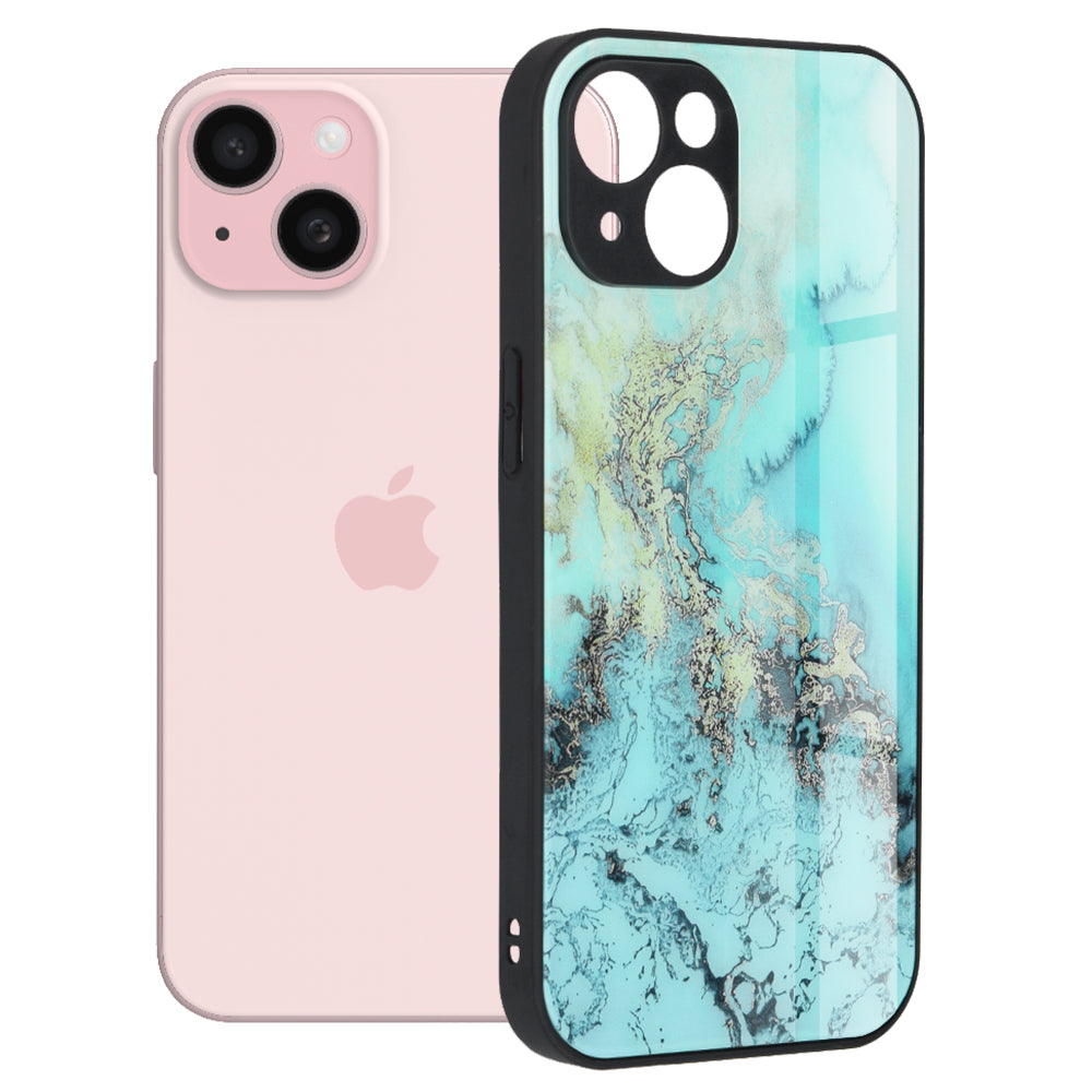 Techsuit - Glaze Series - iPhone 15 - Blue Ocean