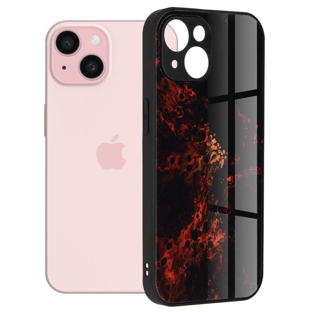 Techsuit - Glaze Series - iPhone 15 - Red Nebula