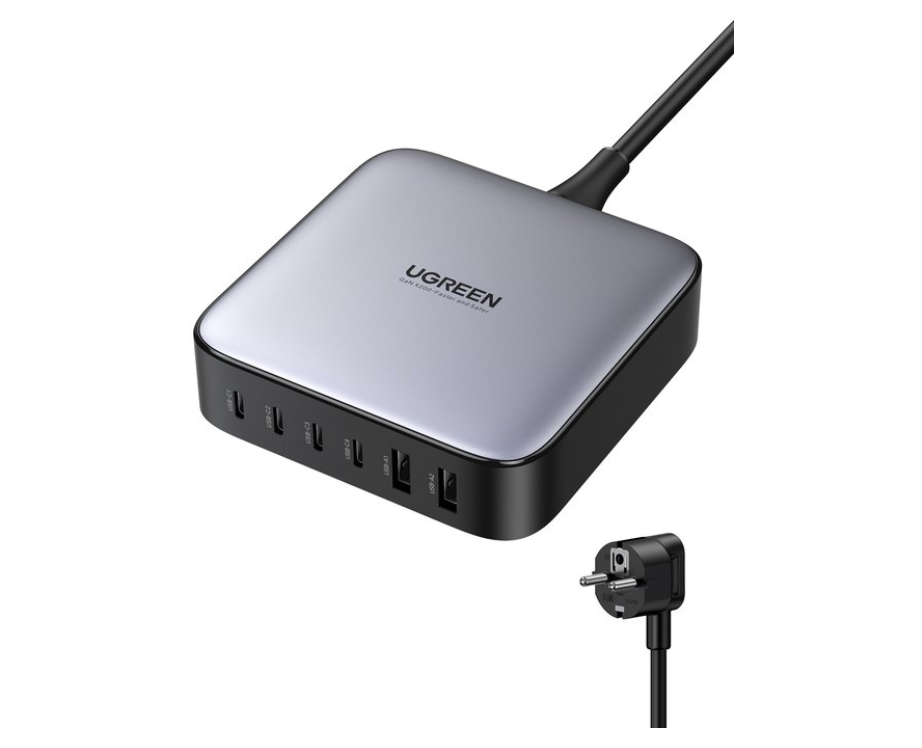 Ugreen - Charging station - Desktop charger GaN 4xType-C, 2xUSB, 200W - Gray